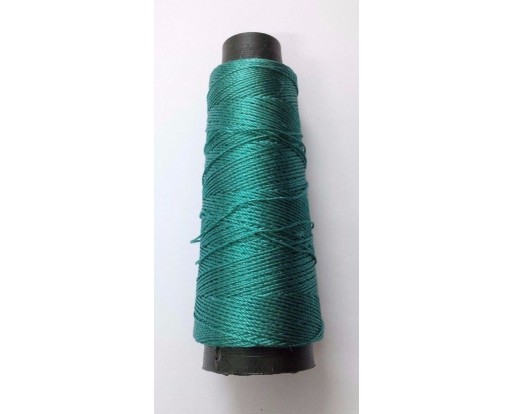 DARK SPRING GREEN - 175+ Yards Viscose Rayon Art Silk Thread Yarn - Embroidery Crochet Knitting Lace Trim Jewelry